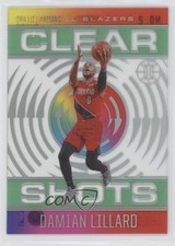 2020-21 Panini Illusions Clear Shots Emerald Damian Lillard #2 0k8a