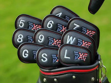  MAGNETIC PXG USA Stars  Stripes Golf Iron Head Covers 10Pcs 4-W, G, S, L