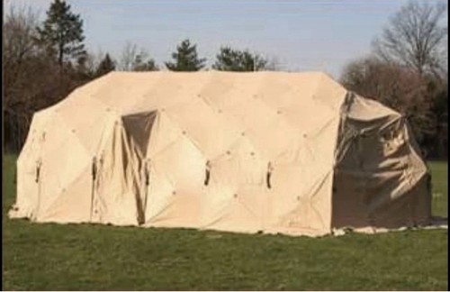 DRASH MX 18’ x 32’ Military Shelter Tent Complete Frame + 3 End Caps HVAC Ducts