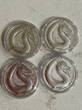 2020 GERMANIA BEASTS FAFNIR DRAGON BU 2 X 1 oz Silver W/ Duo Capsule & Certs