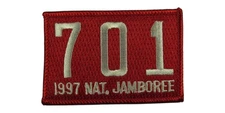1997 Jamboree Troop 701 JSP RED Bdr (VT1965)