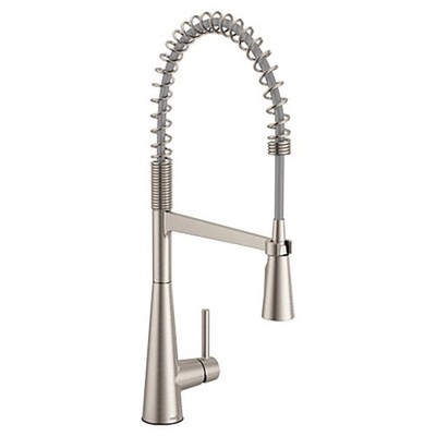 Moen 5925SRS Sleek Stainless One-Handle Pre-Rinse Spring Pulldown Kitchen Faucet