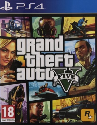 Grand Theft Auto 5 PS4 - PlayStation 4 ( GTA V Ps4) Black 