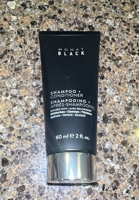 MONAT BLACK Shampoo + Conditioner-2 in 1 AVEC Rejuveniqe 60 ml/2 fl oz SEALED