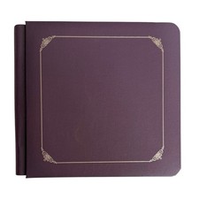 Creative Memories Album 7x7 Eggplant Purple Scrapbook w/ Silver Trim