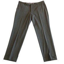 Polo Ralph Lauren Men Dress Pants 40x32 Fits 40x31 Charcoal Gray Cuffed