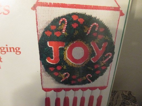 Vintage Vogart Crafts Weihnachtsakzente Wandbehang Bastelset VERSIEGELT - Bild 2 von 4