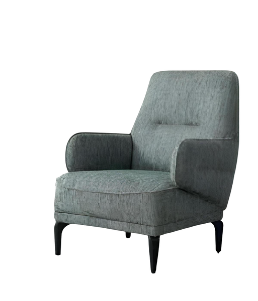Sessel 1 Sitzer Grau Wohnzimmer Design Einsitzer MöBel Stoff Textil-image