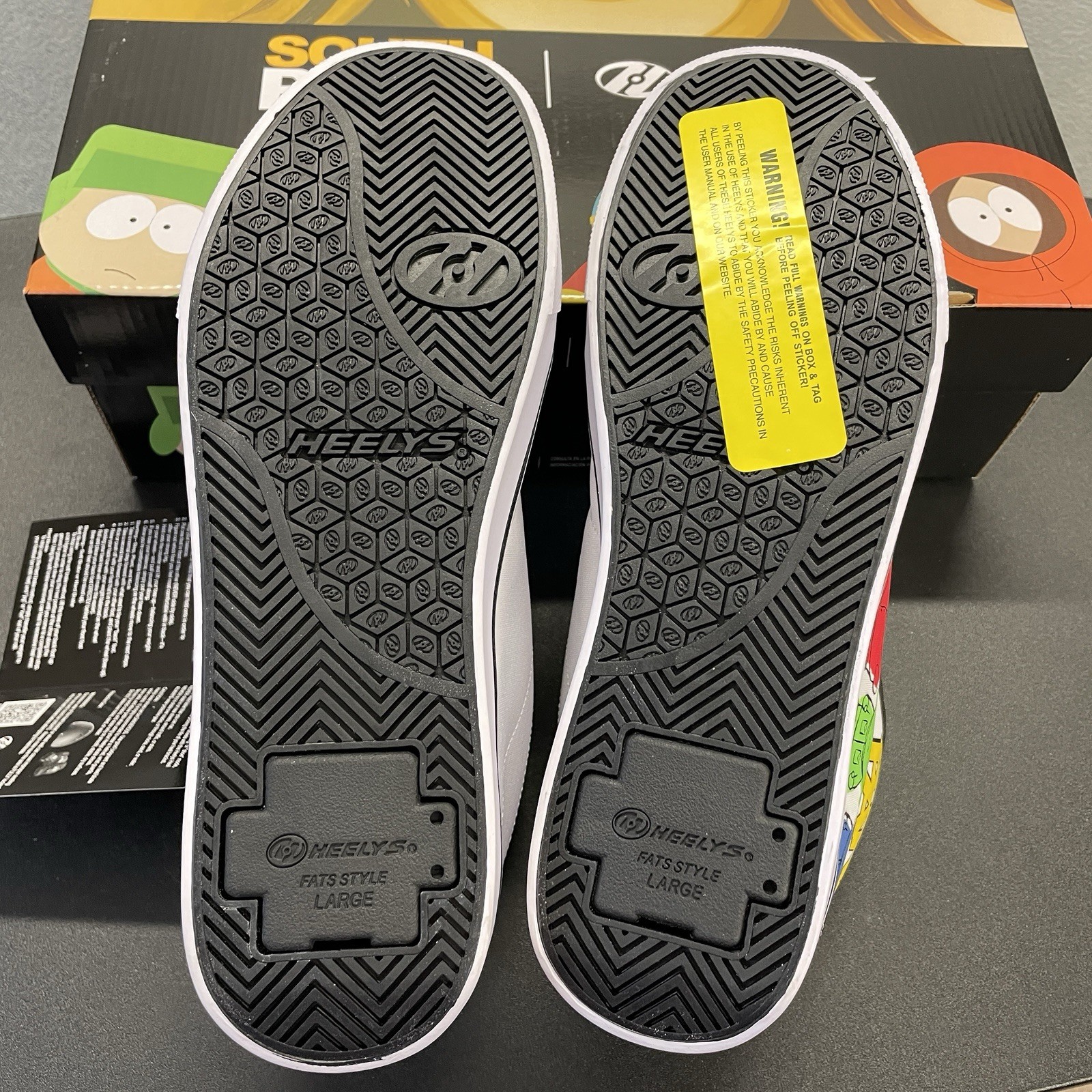 Heelys Racer South Park HES10671M Mens 10 Black White Yellow Sneakers Shoes image 5