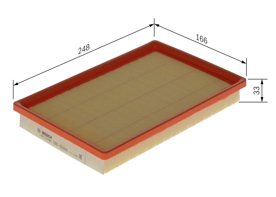 FILTRO DE AIRE 1 457 433 685 PARA HYUNDAI ACCENT/GYRO/II/III/IV EXCEL AVEGA VERNA Foto 2 de 4