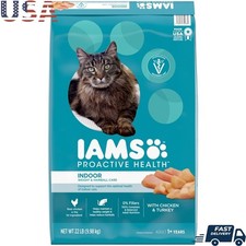 Indoor Cat Food Weight Control Hairball Care Dry Kibble Chicken Turkey Nutrients