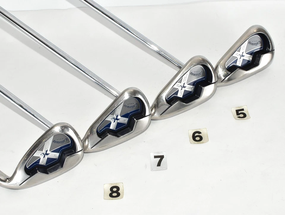 Callaway X-18 8p 5-6-7-8-9-Pw-Aw-Sw RH Golf Club Iron Set NSPRO 950GH R Regular - Image 4 of 4
