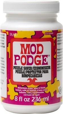 Mod Podge Puzzle Saver 8 Oz Quick Drying Decoupage Glue Sealer And Finish