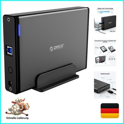 Orico 7688u3--bk 3,5 Zoll externes Festplattengehäuse SATA USB 3.0 bis 5Gbps ...