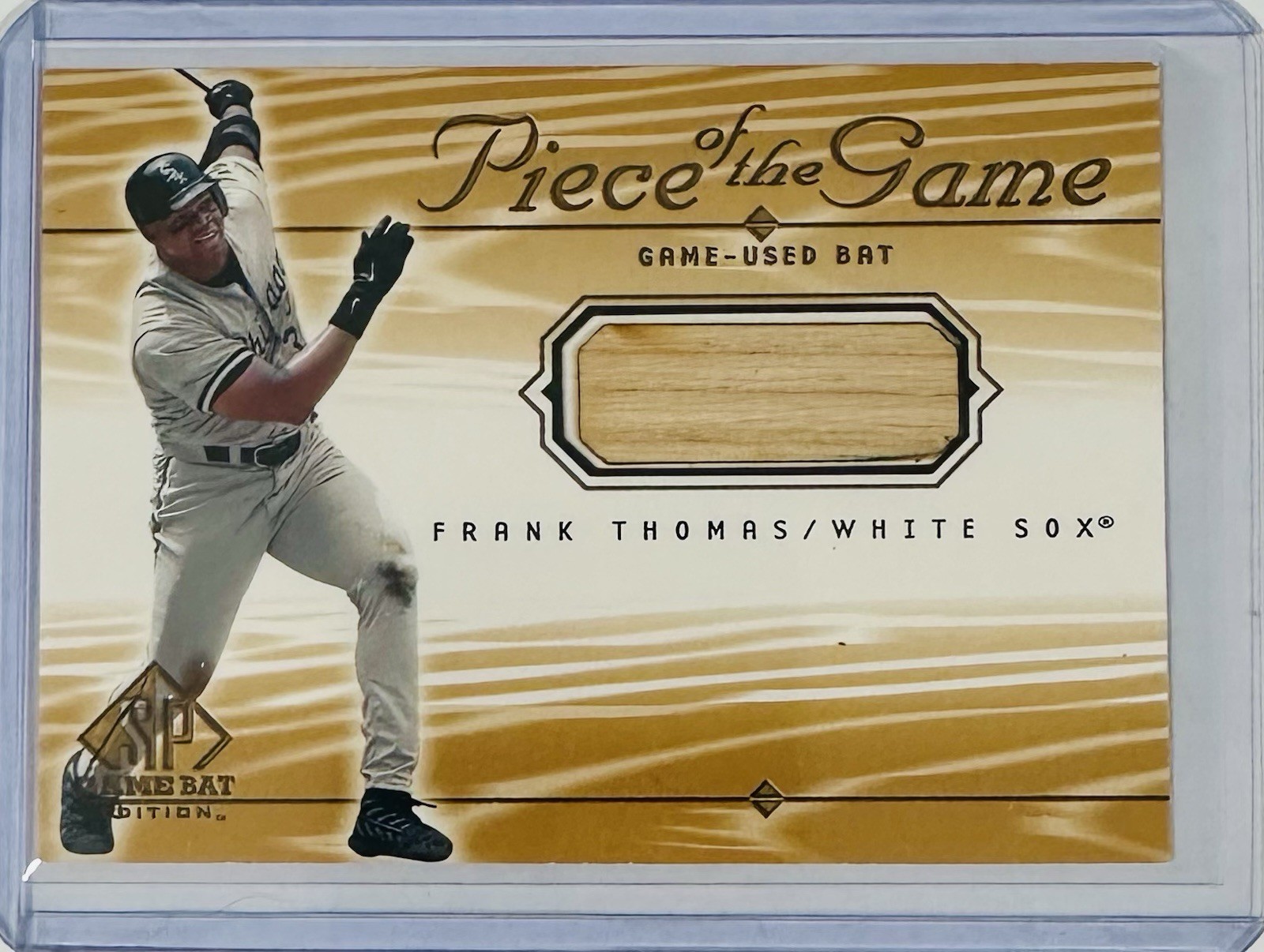 2000 Upper Deck SP Piece Of The Game Frank Thomas Game-Used Bat Relic FT HOF