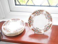 Colclough Royale Tea Side Plates x6 lot  Bone China 16cm Diameter 6.25" Vintage