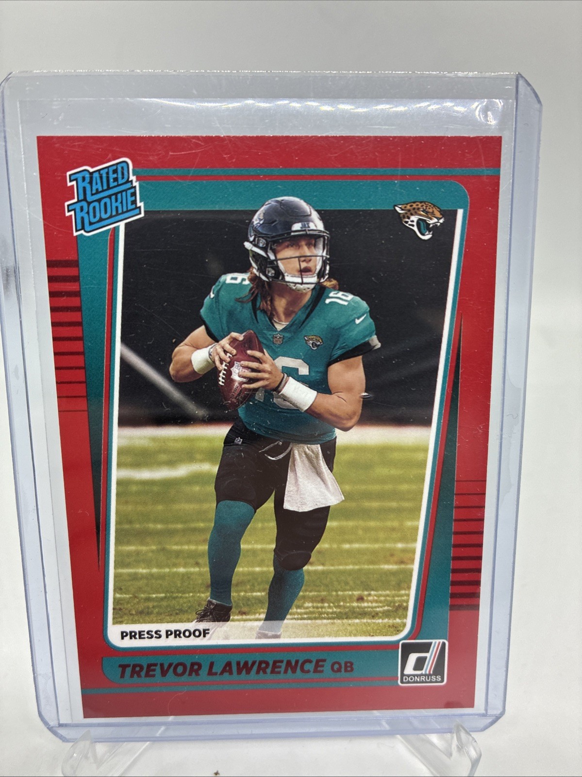 2021 Panini Donruss - Rated Rookie Trevor Lawrence #251 Press Proof Red (RC)