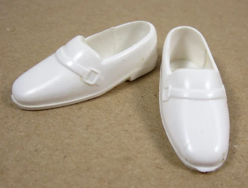 Ken & Donny Osmond white Shoes squishy loafers vtg Mattel 70s 1976 Hong Kong