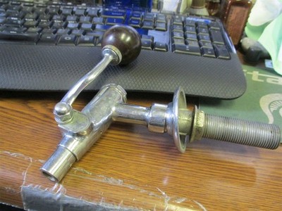 Antiqu Saloon/Bar/Tavern Nickel Brass Beer Spigot Bar-Tender Am Tap Bush Detroit