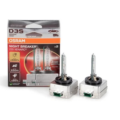 2x OSRAM D3S NIGHT BREAKER 220 XENARC 42V 35W PK32d-5 +220% VERSION 2024/2025 - Bild 1 von 4