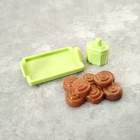 Playmobil Green Tray Pastry Food + Canister Kitchen Accessories 71848 B7