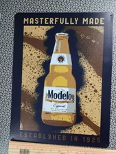 16x12 Modelo Especial Mexican Metal Bar Sign Beer Masterfully Made