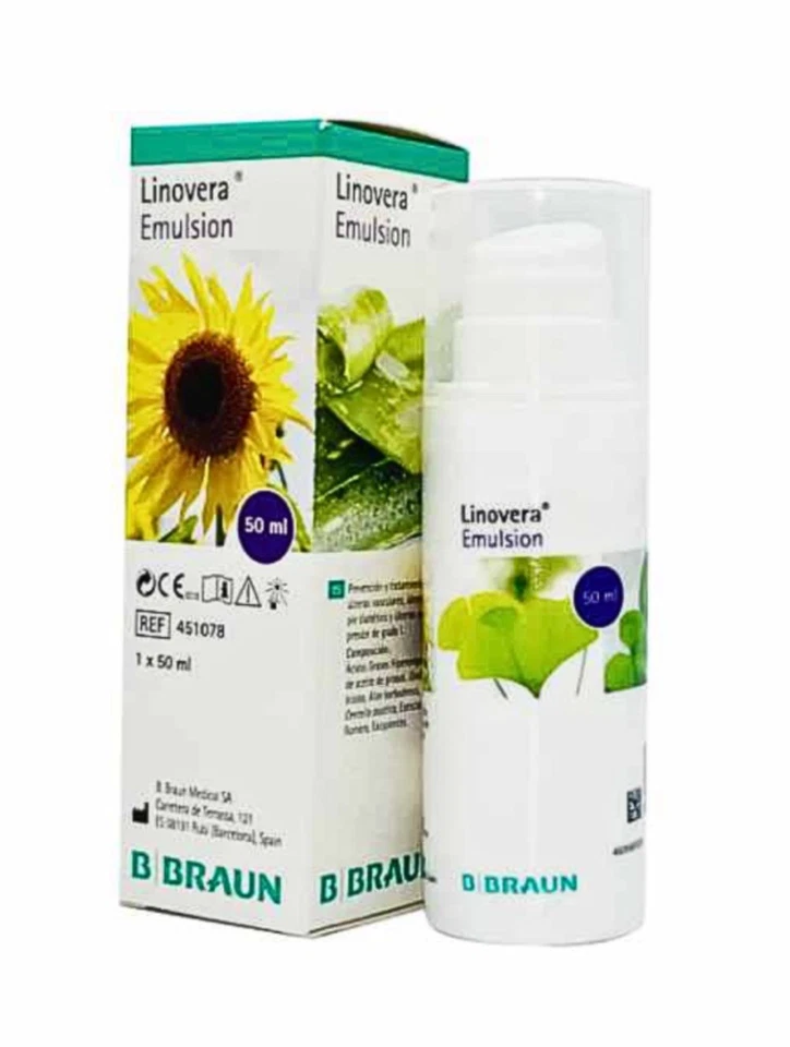 B BRAUN Linovera Emulsion/Cream Ideal for Venous Skin Problems Especially Legs 100ml