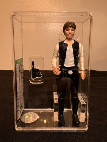 Han Solo Large Head AFA 85 Star Wars Vintage Action Figure Kenner 1977 HK