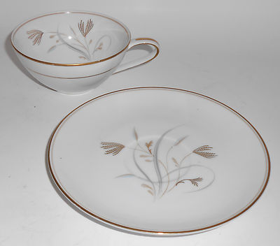 Noritake China Porcelain Gold Band Laverne Cup & Saucer Set