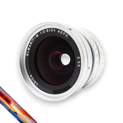 Leica Elmarit-M 24mm F/2.8 ASPH. Silver Camera Lens F2.8 Operation Confirmed JP - Picture 2 of 7