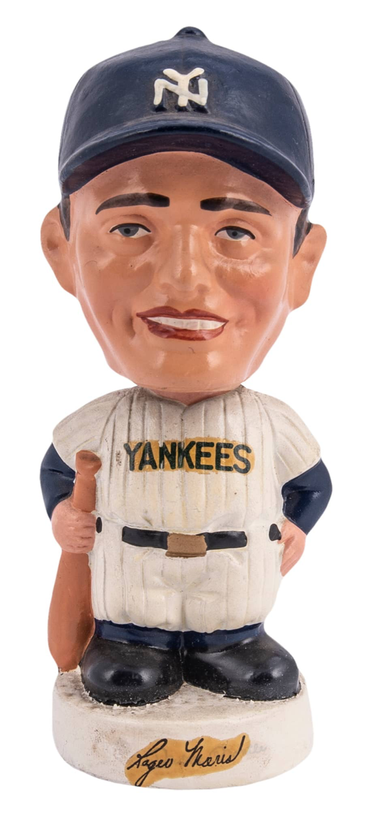 1961-63 Roger Maris, New York Yankees, Miniature Bobblehead, White