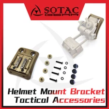 CNC Functional GSGM DPAM NVG Mount w/ 4-Hole Helmet Shroud ANVIS Night Visionapr