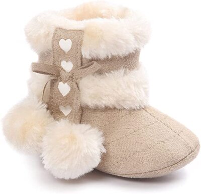 BABY BOOTS Winter Warm Girls  Snow Boot Shoes with Bow