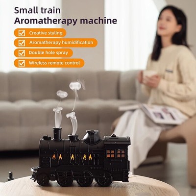 Train Shaped Ultrasonic Aromatherapy Mist Humidifier with Essential Oil Diffuser