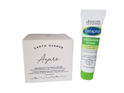 EARTH HARBOR Azure Regenerative Neck Cream + CERA'VE 