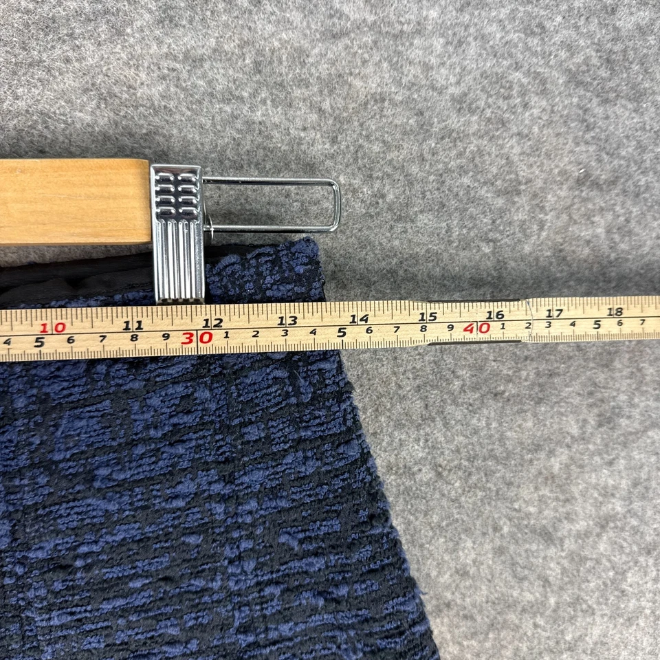 Proenza Schouler Mini Skirt Womens Size UK 6 Blue Cotton Silk Blend Italy Size 2 — 第 3/4 张图片