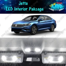CANBUS White Interior LED Lights Package Kit For 2011 - 2019 Volkswagen VW Jetta