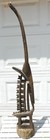VINTAGE African Chi Wara Bambara Mali 50" tall w hair, cotton & basket Cap -LOOK — photo 1