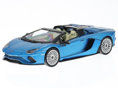 Modèle Réduit Lamborghini Aventador S Roadster 2017 - 1/43ème Bleu Métallisé