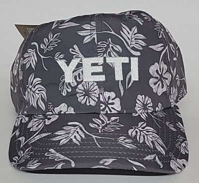 YETI Flip Print Baseball Cap Hat- Gray limited edition. New w/ tags.