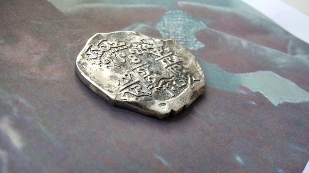 Pièce De 8 Répliquée Pirates Des Caraïbes - Argent 925, Artisanale, Neuve Avec étiquettes