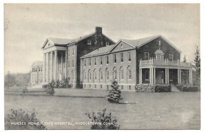 Middletown Connecticut CT State Hospital Nurses Home 1915 Vintage Postcard