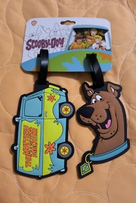 CONCEPT ONE ACCESSORIES Scooby-Doo Luggage ID Tags Suitcase Carry-On Cards - Set of 2 New! Free Shipping
