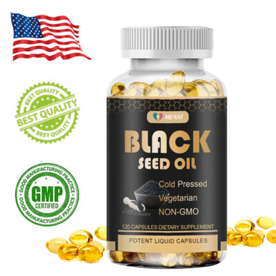 Black Seed Oil - 100% Pure Cold Pressed Cumin Nigella Sativa Vegan NON GMO