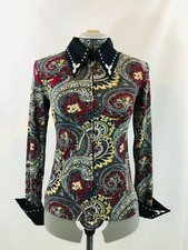 Medium Western Show Pleasure Rail Shirt Jacket Clothes Showmanship Horsemanship