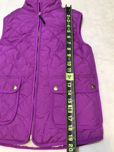 Crewcuts (Girls) Sherpa Lined Diamond Quilted Vest Neon Pink Size 12 NWOT - Picture 6 of 6