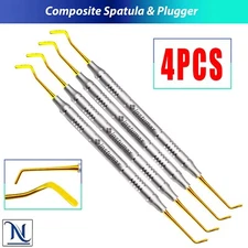 Dental Composite Filling Instruments Spatula & Plugger Titanium Colorful Tips