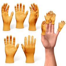 Tiny Hands for Fingers Pack of 10 - Universal Size Easy-To-Wear Little Hands Pra