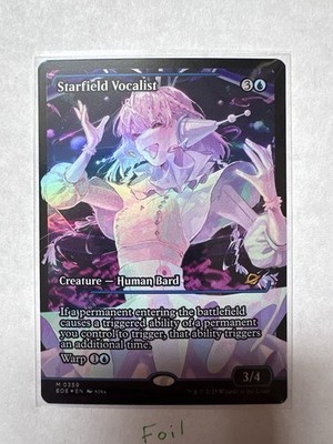 FOIL Starfield Vocalist (Showcase) Edge of Eternities Mtg NM In Hand 359 English
