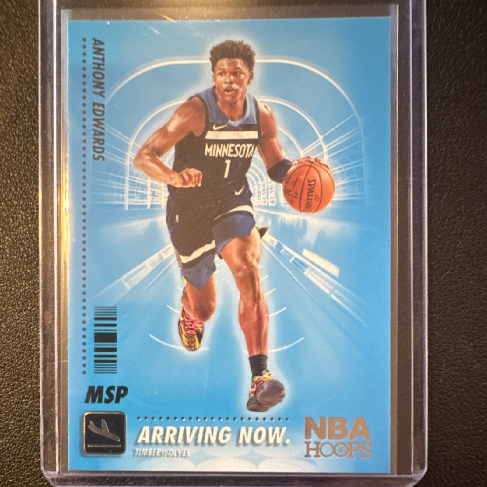 2020-21 Panini NBA Hoops Anthony Edwards Arriving Now Insert #SS-19 Timberwolves